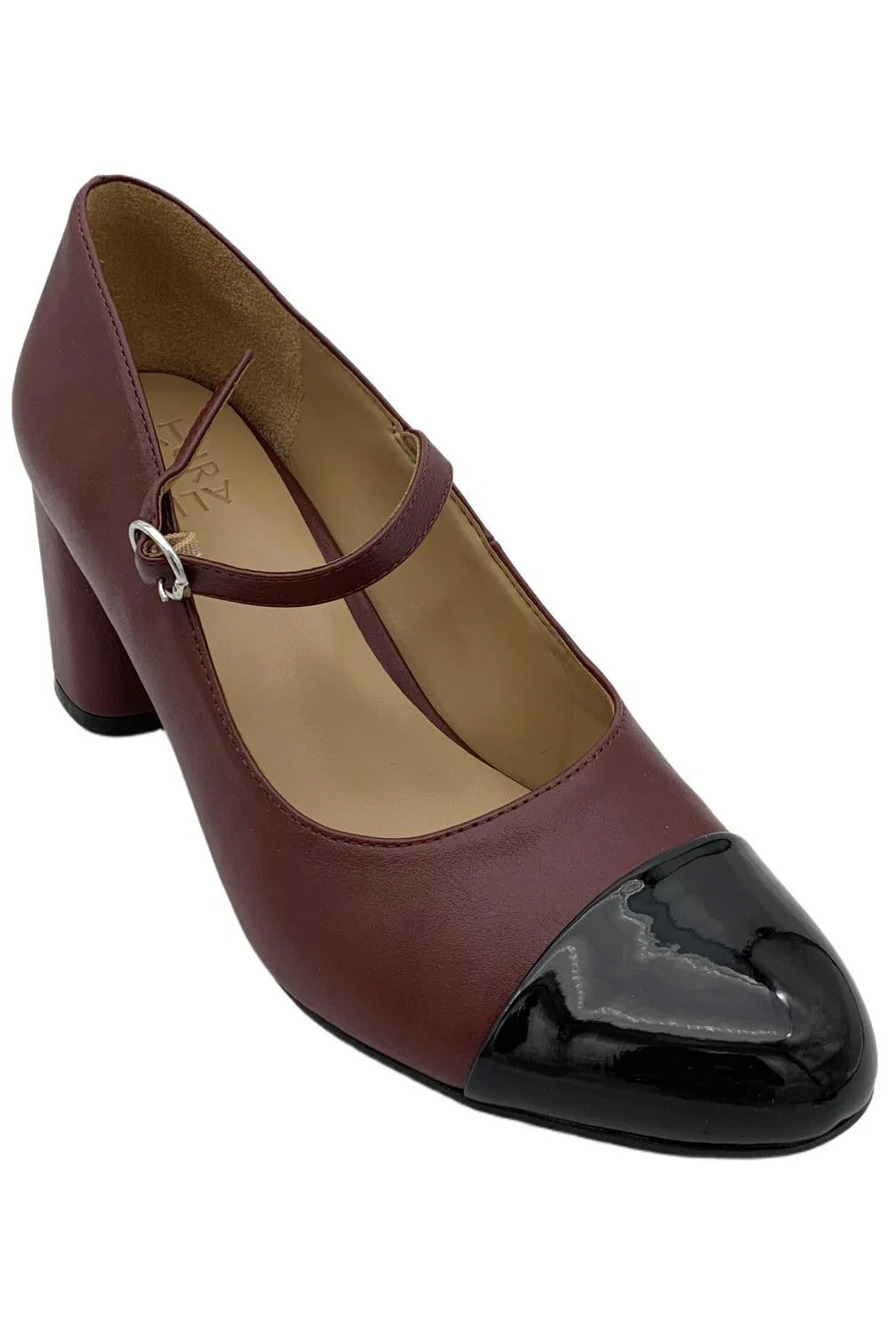 Naturalizer Women's Lovable Mary-Jane Cap Toe Pumps Cranberry - Medium